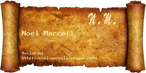 Noel Marcell névjegykártya